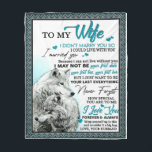 Op mijn Wolf Wife Birthday Gift, een paar bruiloft Fleece Deken<br><div class="desc">Op mijn Wolf Wife Birthday Gift,  een paar bruiloft</div>