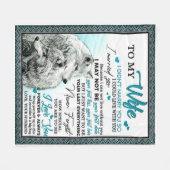 Op mijn Wolf Wife Birthday Gift, een paar bruiloft Fleece Deken (Voorkant (Horizontaal))