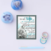 Op mijn Wolf Wife Birthday Gift, een paar bruiloft Flyer (Enkel)