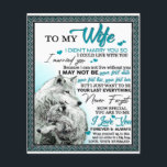 Op mijn Wolf Wife Birthday Gift, een paar bruiloft Flyer<br><div class="desc">Op mijn Wolf Wife Birthday Gift,  een paar bruiloft</div>