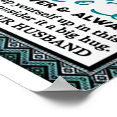 Op mijn Wolf Wife Birthday Gift, een paar bruiloft Poster (Hoek)