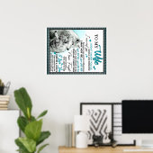 Op mijn Wolf Wife Birthday Gift, een paar bruiloft Poster (Thuiskantoor)