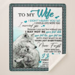 Op mijn Wolf Wife Birthday Gift, een paar bruiloft Sherpa Deken<br><div class="desc">Op mijn Wolf Wife Birthday Gift,  een paar bruiloft</div>