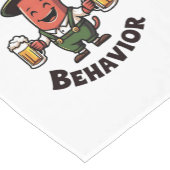 Op mijn wurst gedrag Oktoberfest grappig Korte Tafelloper (Hoek)