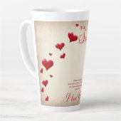 Op mijn zielgenoot latte mok (Linkerhoek)