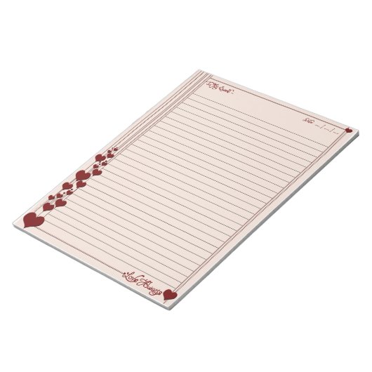 Op mijn zoete notitieblok (Schuin)