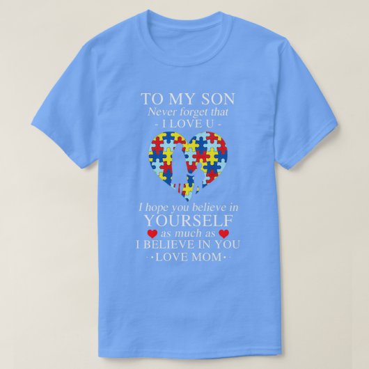 Op mijn zoon 2 t-shirt (Design voorkant)