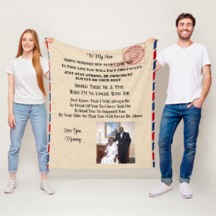 Op mijn zoon fleece deken