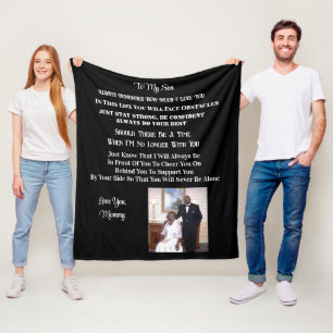 Op mijn zoon fleece deken