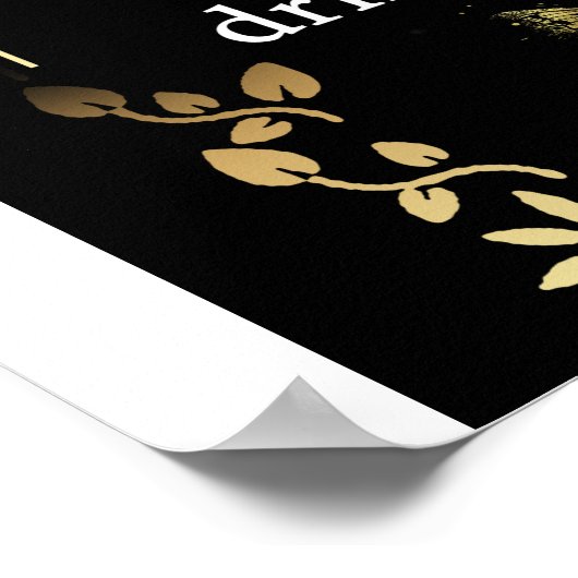 Op mijn zoon Gift, Butterfly Lover, Floral Son Let Poster (Hoek)