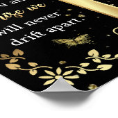 Op mijn zoon Gift, Butterfly Lover, Floral Son Let Poster (Hoek)