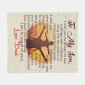 Op mijn zoon | Lovely Letter to Hem | Fleece Deken (Voorkant (Horizontaal))