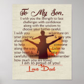 Op mijn zoon | Lovely Letter to Hem | Poster (Voorkant)