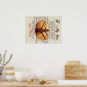 Op mijn zoon | Lovely Letter to Hem | Poster (Keuken)