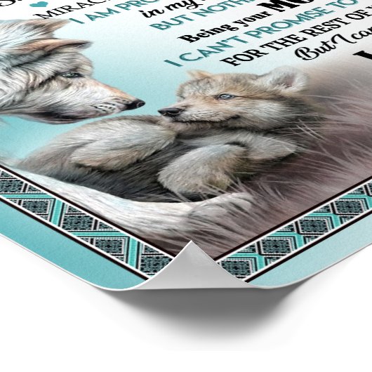 Op mijn zoon poster (Hoek)