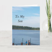 Op mijn zoon "Vaderdag" Kaart (Voorkant)