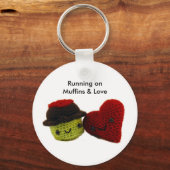 Op Muffins & Love draaien - Sleutelhanger (Voorkant)