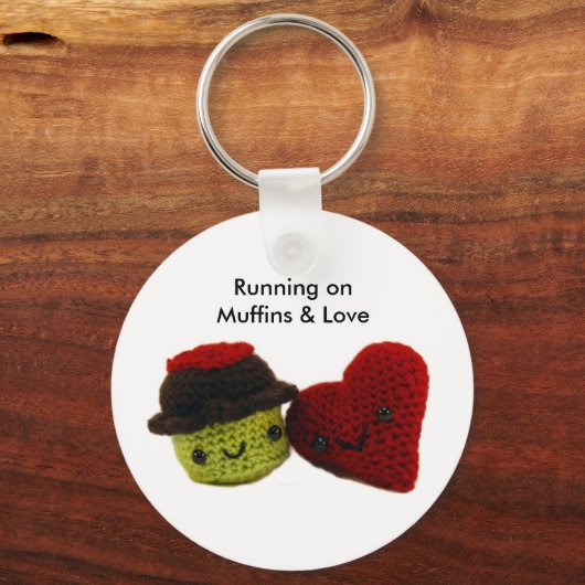 Op Muffins & Love draaien - Sleutelhanger (Voorkant)