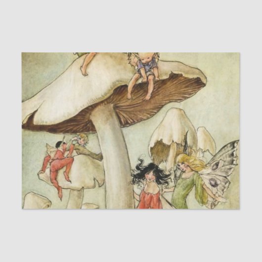 Op Mushroom Hill door Florence Anderson Tissuepapier (Voorkant)