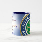 Op naam Gepersonaliseerd Tweekleurige Koffiemok (Center)