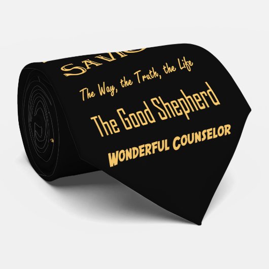 op naam van Jezus...(blk) Stropdas (Opgerold)