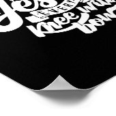 Op naam van Jezus zal elke knie Christelijk worden Poster (Hoek)