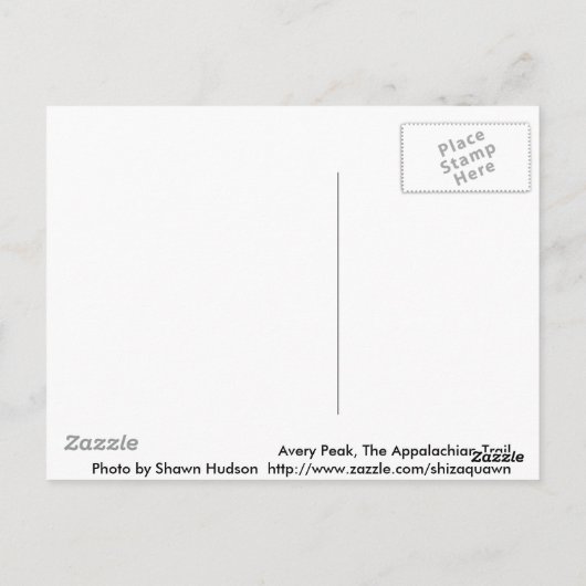 Op naar Avery Peak Briefkaart (Achterkant)