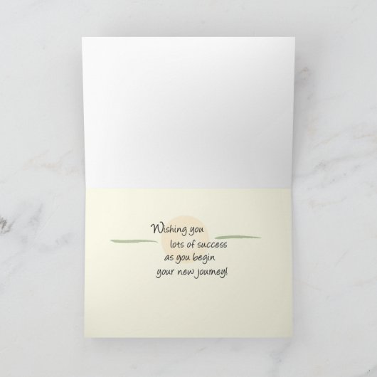 Op naar College  naam Blue Pick Up Kaart (Binnen)