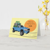 Op naar College  naam Blue Pick Up Kaart (Gele Bloem)