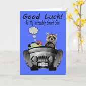 Op naar College to Son Wenskaart Kaart (Gele Bloem)