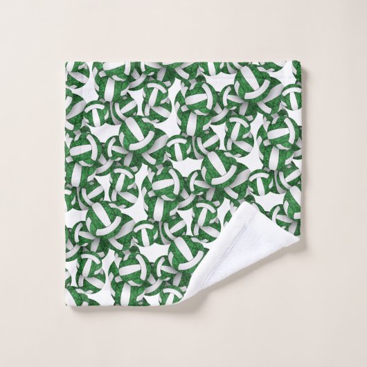 op naar college volleybal speler meisjes naam groe bad handdoek (Wasdoekje)