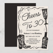 Op naar de 30 Westerne verjaardag Kaart (Voorkant / Achterkant)