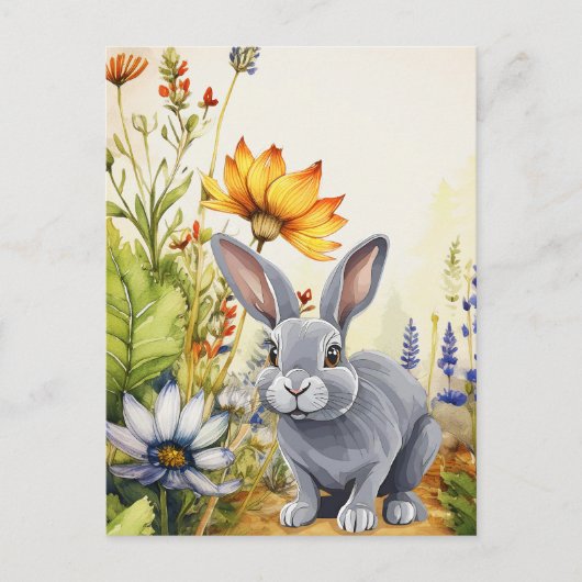 OP NAAR DE BUNNY TRAIL AANKONDIGINGSKAART (Voorkant)