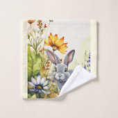 OP NAAR DE BUNNY TRAIL BAD HANDDOEK (Wasdoekje)