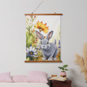 OP NAAR DE BUNNY TRAIL HANGEND WANDKLEED (Slaapkamer)