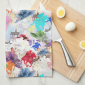 Op naar de Horse Races Keuken Handdoek (Quarter Fold)