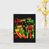 Op naar de Juneteenth African American Sneakers Kaart (Gele Bloem)