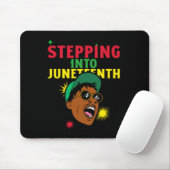 Op naar de Juneteenth Sticker Muismat (Met muis)