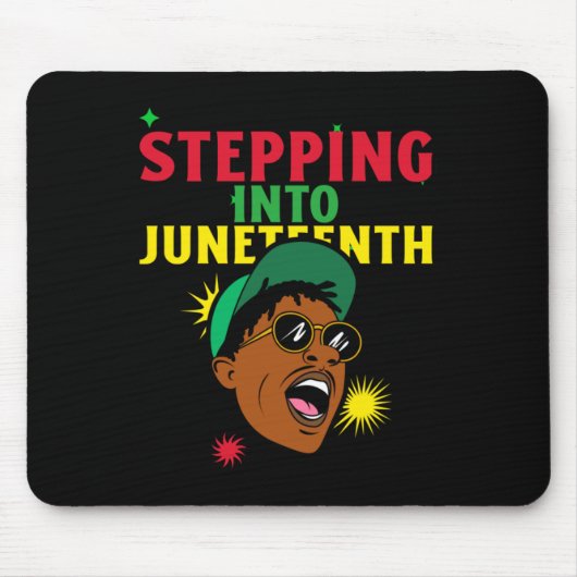 Op naar de Juneteenth Sticker Muismat (Voorkant)