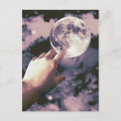 Op naar de maan! briefkaart (Voorkant)