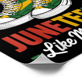 Op naar de negentiende plaats in Black African Ame Poster (Hoek)