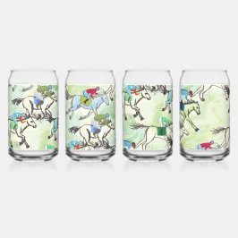 Op naar de races Drink brillen Blikvorm Glas