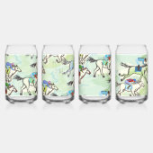 Op naar de races Drink brillen Blikvorm Glas (Links)