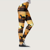 Op naar de Races Paard Running at Sunset Leggings (Rechts)