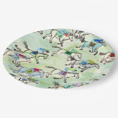 Op naar de Races Paper Borden Papieren Bordje (Gekanteld)