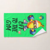 Op naar de sportschool fitness, monogram | handdoek (Handdoek)