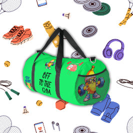 Op naar de sportschool fitness, monogram | plunjezak