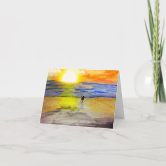 Op naar de zonsondergang kaart