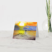 Op naar de zonsondergang kaart (Voorkant)