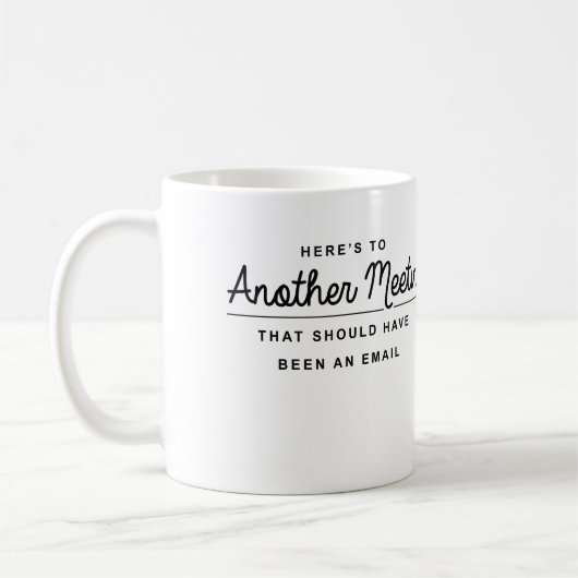 Op naar een andere bijeenkomst koffiemok (Links)